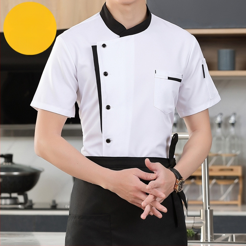 Virtuvė Virtuvės restorano šefo darbo drabužiai vyrams ir moterims ilgomis rankovėmis trumpomis rankovėmis viešbučio valgyklos restorano šefo drabužiai pavasarį ir rudenį vasarą