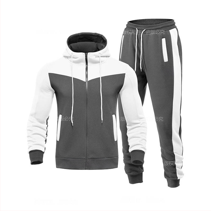 Sügis-talvine dressipluus Meeste vabaaja kapuutsiga dressipluus Meeste spordikardigan dressipluus splaissingu stiilis