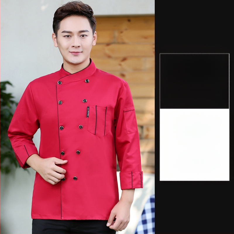 Maitinimo virėjo drabužiai trumpomis rankovėmis vyrams ir moterims restoranas restoranas viešbutis virtuvė virtuvės virėjo darbo drabužiai vasara vasariniai drabužiai