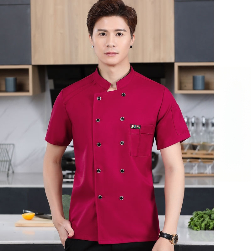 Meeste koka tööriided, sügis ja talv, lääne hotelli toit, paksendatud, pikkade varrukatega köögiriided, suvised kokariided, lühikeste varrukatega kokariided