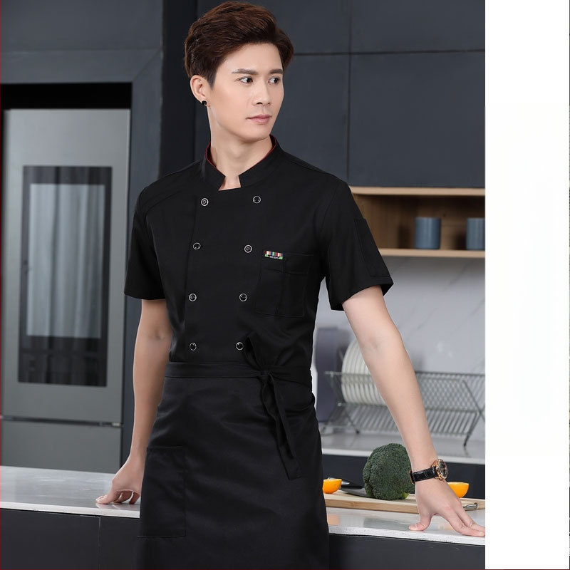 Meeste koka tööriided, sügis ja talv, lääne hotelli toit, paksendatud, pikkade varrukatega köögiriided, suvised kokariided, lühikeste varrukatega kokariided