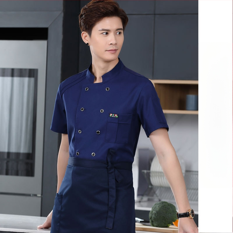 Meeste koka tööriided, sügis ja talv, lääne hotelli toit, paksendatud, pikkade varrukatega köögiriided, suvised kokariided, lühikeste varrukatega kokariided