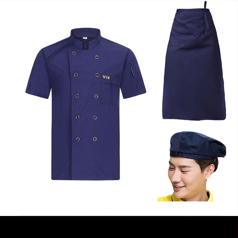 Meeste koka tööriided, sügis ja talv, lääne hotelli toit, paksendatud, pikkade varrukatega köögiriided, suvised kokariided, lühikeste varrukatega kokariided