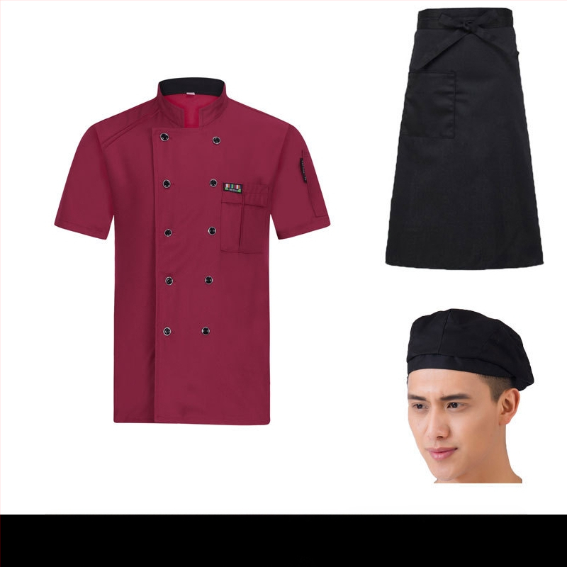Meeste koka tööriided, sügis ja talv, lääne hotelli toit, paksendatud, pikkade varrukatega köögiriided, suvised kokariided, lühikeste varrukatega kokariided