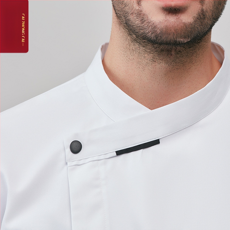 Meeste toitlustuskoka tööriided, kolmeveerandvarrukalised, suvised hotelli- ja restorani köögikomplektid, lääne restorani köögimööbli komplekt