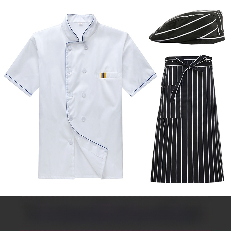 Meeste koka tööriided, lühikeste varrukatega suvised hingavad toitlustusriided, pikkade varrukatega söökla köögiriided, pluss-suuruses