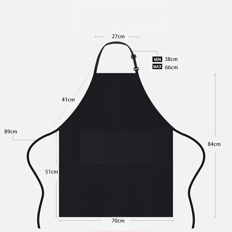Karštai parduodama tarpvalstybinė kepsninės prijuostė iš poliesterio ir medvilnės, spausdinamas logotipas, šefo vyriška ir moteriška pora, atspari vandeniui ir aliejui