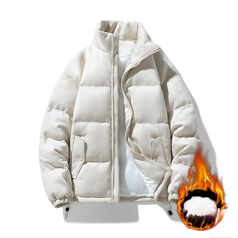 Meeste piiriülene talvine puuvillase polstriga jope, meeste seemisnahast puuvillase polstriga jope, püstkraega moodne universaalne leivajope, puuvillase polstriga jope komplekt, trükisega