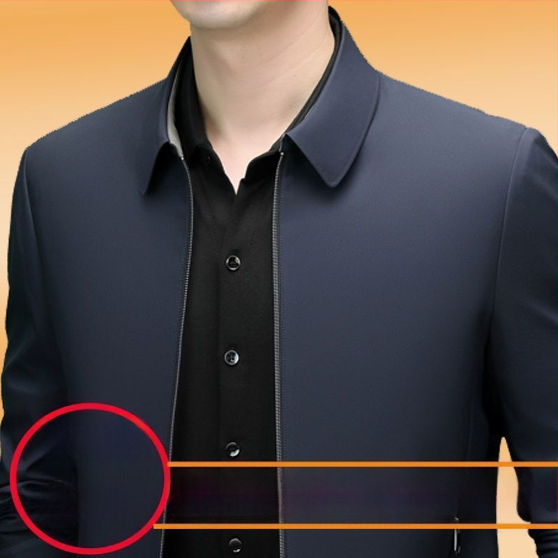 Fan Chao meeste sügis-talvise keskealiste meeste kvaliteetse trenšmantli ja fliisvoodriga jaki korea versioon, uus juhtimistunne vaba aja administreerimisel