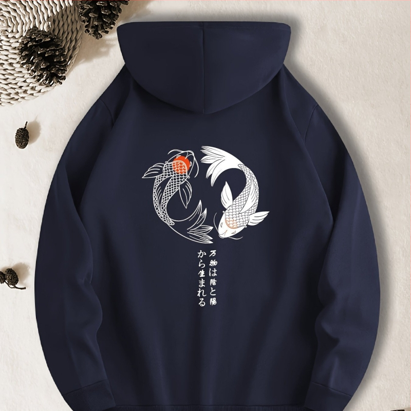 Halmintás kenguruzsebes kapucnis pulóverek, lezser hosszú ujjú kapucnis pulóverek, férfi ruházat, őszi-téli