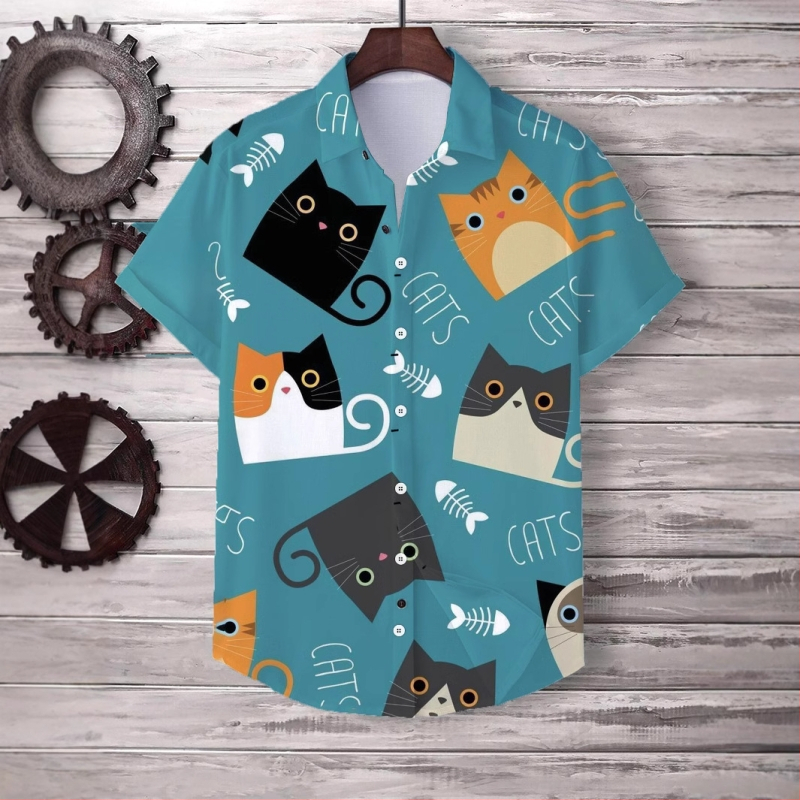 2025-ös dizájntrendű férfi 3D digitális nyomtatású férfi ing, amerikai fiataloknak népszerű, kapucnis, nem gyári outlet