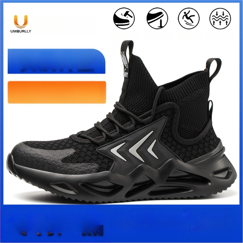 Darbo apsaugos batai, urmu, atsparūs smūgiams, lengvi darbo batai, plieninė nosis, skraidantys austi, kvėpuojantys apsauginiai batai, vyriški darbo batai