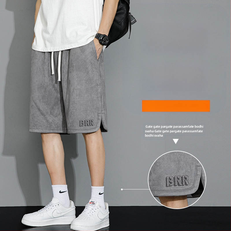 Meeste vabaaja lühikesed püksid, suvine õhuke stiil, lai lõige, pluss-suurus, eriti suured, jääsiidist spordipüksid, vabaaja trendikad püksid