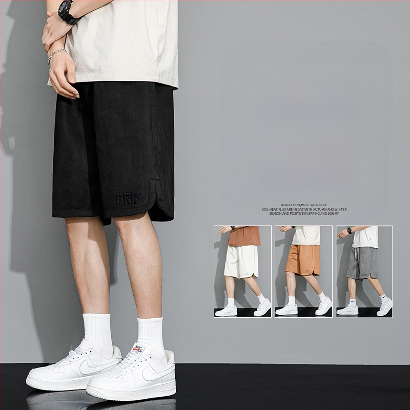 Meeste vabaaja lühikesed püksid, suvine õhuke stiil, lai lõige, pluss-suurus, eriti suured, jääsiidist spordipüksid, vabaaja trendikad püksid