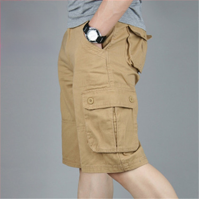 Dropshipping transfrontalier en-gros pantaloni scurți noi pentru bărbați, mărime mare, salopete, pantaloni de tată, pantaloni de cinci sferturi, largi, pentru persoane de vârstă mijlocie și vârstnici