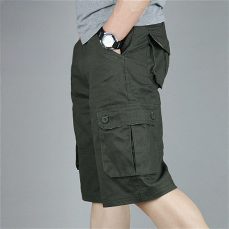 Dropshipping transfrontalier en-gros pantaloni scurți noi pentru bărbați, mărime mare, salopete, pantaloni de tată, pantaloni de cinci sferturi, largi, pentru persoane de vârstă mijlocie și vârstnici