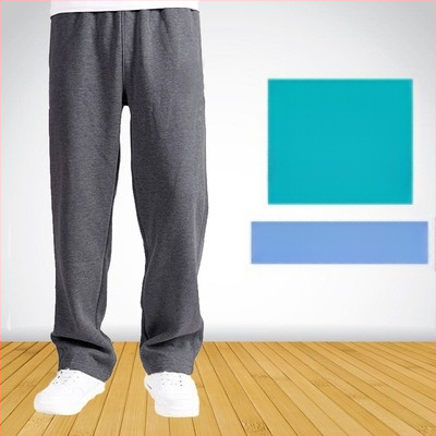 Pantaloni sport subțiri din bumbac pentru primăvară și vară, pantaloni de trening casual lejeri, drepți, pentru bărbați, pantaloni elastici, mărime plus