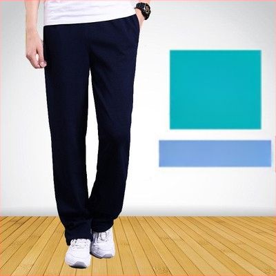 Pantaloni sport subțiri din bumbac pentru primăvară și vară, pantaloni de trening casual lejeri, drepți, pentru bărbați, pantaloni elastici, mărime plus