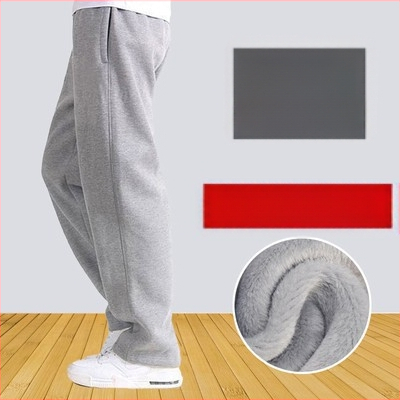 Pantaloni sport subțiri din bumbac pentru primăvară și vară, pantaloni de trening casual lejeri, drepți, pentru bărbați, pantaloni elastici, mărime plus