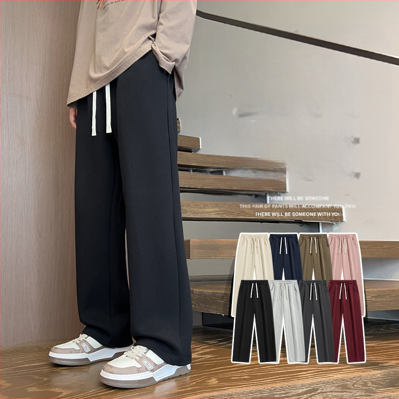 Bărbați tineri pantaloni sport cu picior larg și pantaloni sport de vară pantaloni sport de vară pantaloni scurți de trening ...