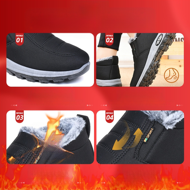 Žieminiai nauji sniego batai vyriški batai su vilnos pamušalu seni Pekino medvilniniai batai vienetiniai pristatymas sustorinti šilti vyriški medvilniniai batai pagyvenusiems žmonėms