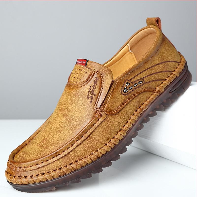 Pantofi sport casual din piele pentru bărbați, de primăvară 2021, model leneș, cu slip-on, Tods, cusături lucrate manual, din piele, pantofi de condus pentru bărbați