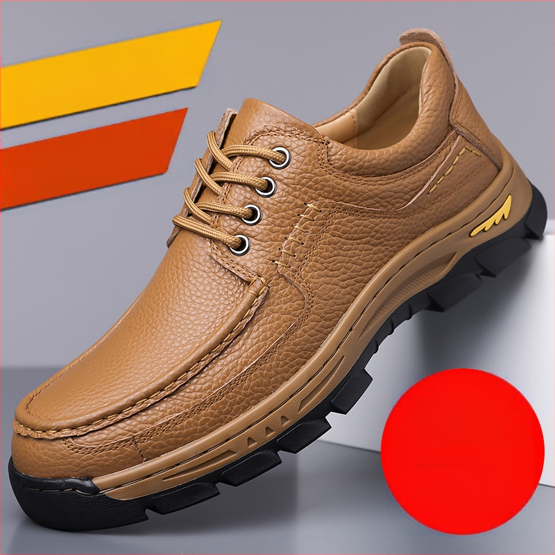 Pantofi sport din piele pentru bărbați, cu talpă groasă, stil business casual, stil britanic, la modă