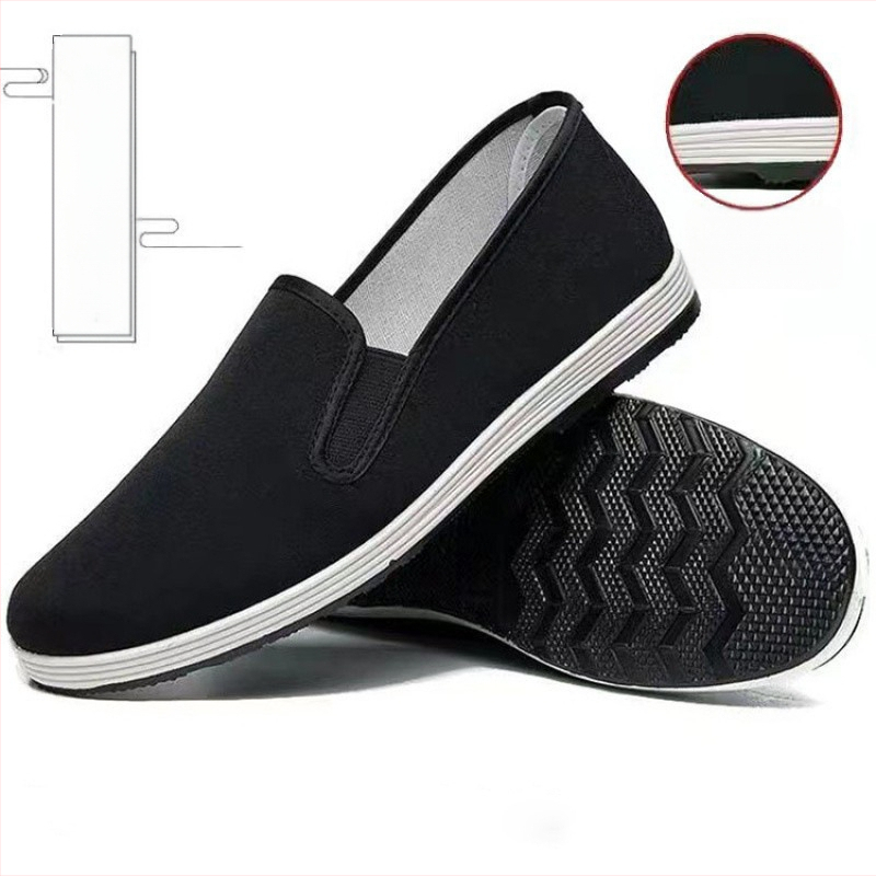 Seni Pekino drobiniai vyriški pavasariniai ledo šilko audinio batai, kvėpuojantys vyriški batai, madingi korėjietiško stiliaus vyriški laisvalaikio batai.