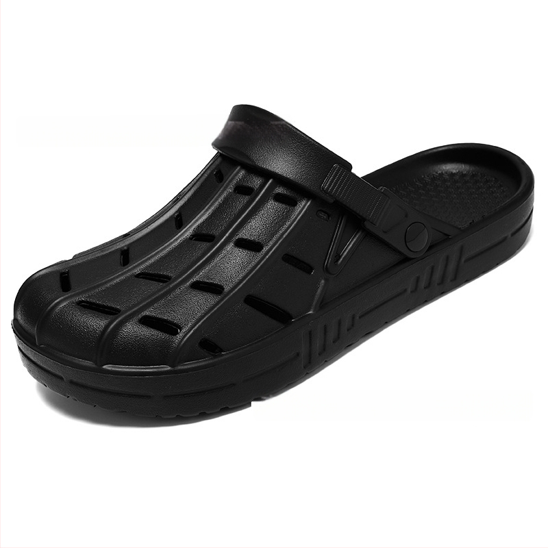 Külkereskedelmi extra nagy méretű, 52 yardos lyukhosszúságú cipő, kültéri, könnyű, lélegző strandcipő, fedett orrú szandál, határokon átnyúló, bebújós férfi cipő