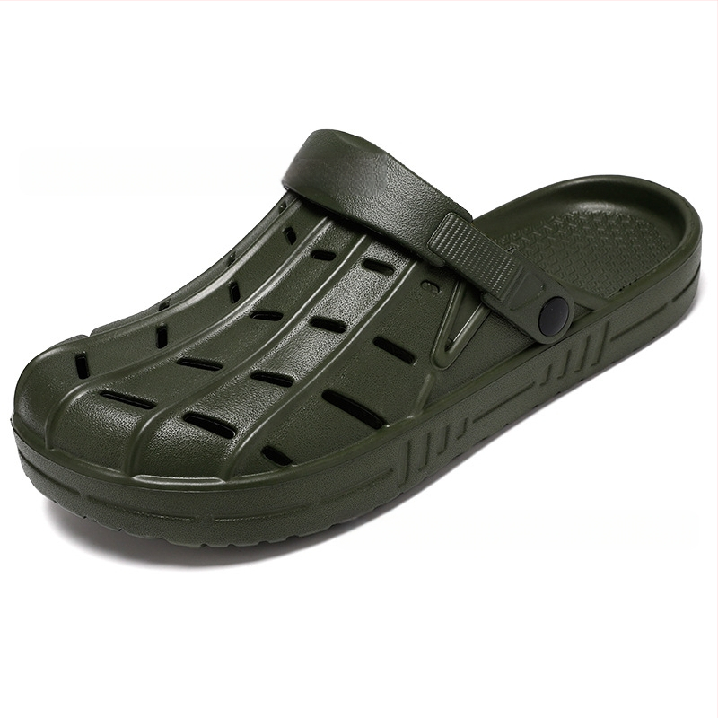Külkereskedelmi extra nagy méretű, 52 yardos lyukhosszúságú cipő, kültéri, könnyű, lélegző strandcipő, fedett orrú szandál, határokon átnyúló, bebújós férfi cipő