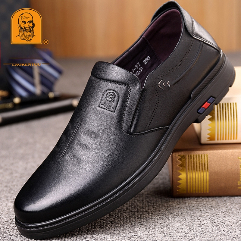 Vyriški aukštos kokybės verslo odiniai batai iš pirmo sluoksnio karvės odos, natūralios odos, laisvalaikio batai, tėčio batai