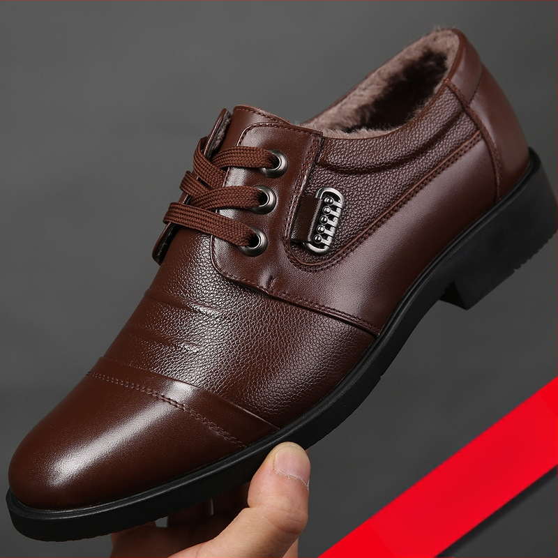 [pirmasis karvės odos sluoksnis] pavasariniai ir rudens odiniai vyriški batai, dalykiniai, laisvalaikio, kvėpuojantys, britiški, formalūs, odiniai vyriški batai, tėčio stiliaus, vyriški batai