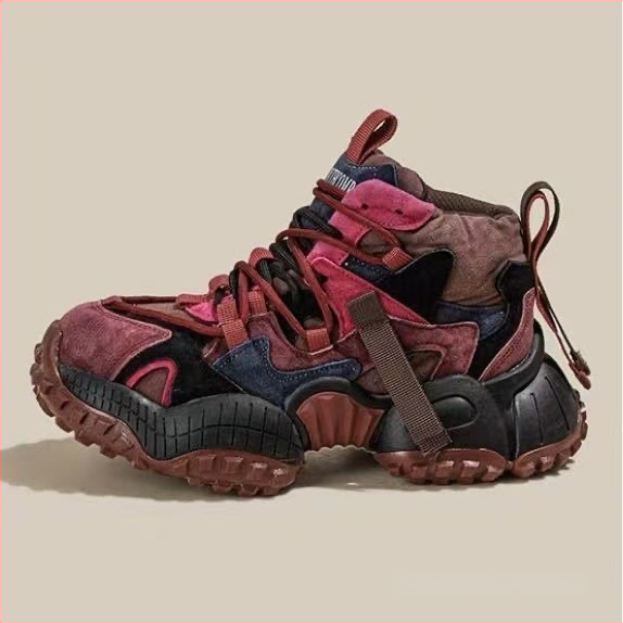 European Station High-top Torre Shoes vīriešu 2025. gada jauni, bieza zoles retro stila, moderni, nišas pavasara ikdienas apavi.