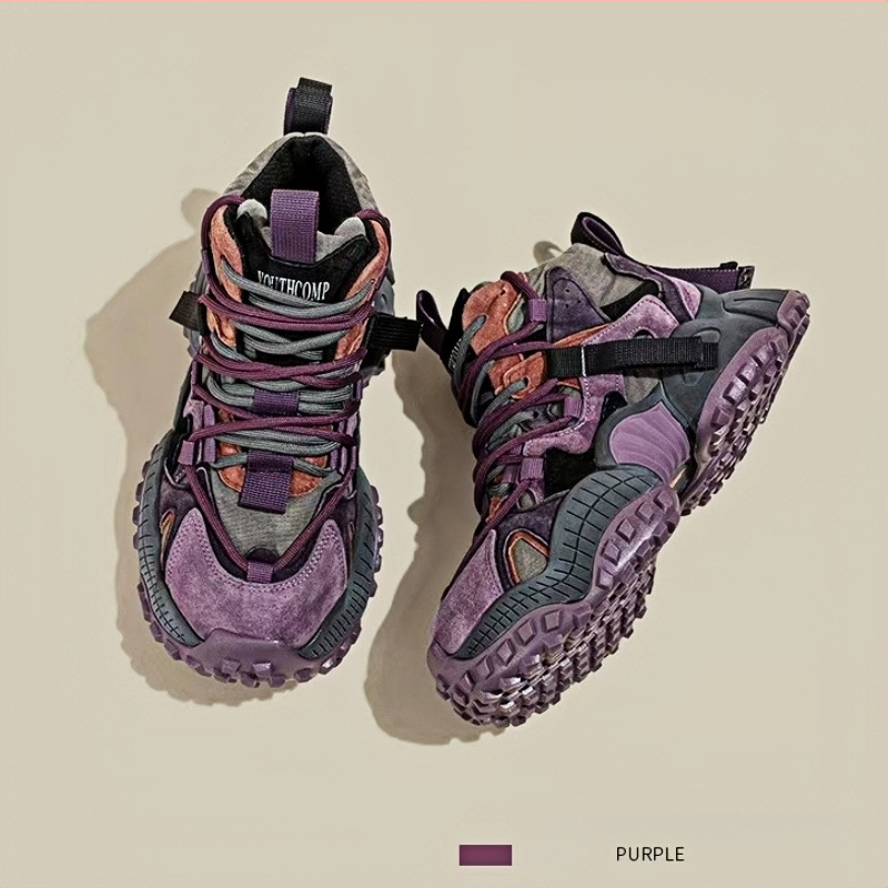 European Station High-top Torre Shoes vīriešu 2025. gada jauni, bieza zoles retro stila, moderni, nišas pavasara ikdienas apavi.