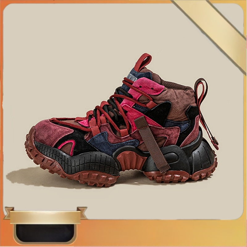 European Station High-top Torre Shoes vīriešu 2025. gada jauni, bieza zoles retro stila, moderni, nišas pavasara ikdienas apavi.