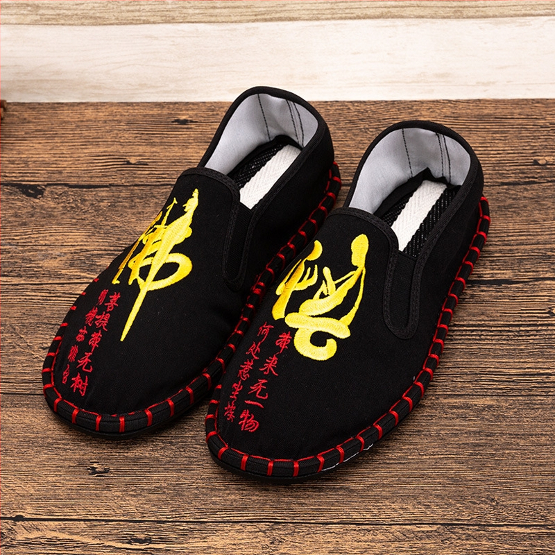 Uued 2025. aasta vanad Pekingi riidest kingad, mood tikitud meeste etnilise stiili tikandiga näo stiil, mood hiina stiilis