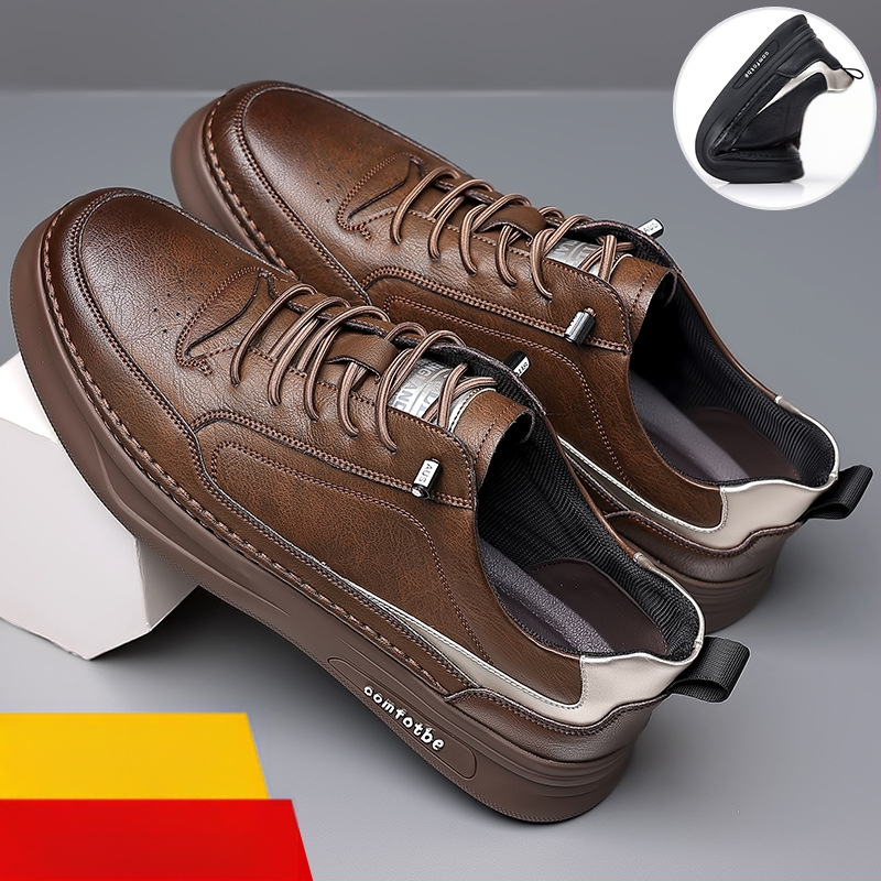 Vīriešu apavi 2022. gada jauni ikdienas dēļu apavi Vīriešu skaisti balti apavi Vīriešu korejiešu īstas ādas universāli mīksti apakšdaļas vīriešu moderni apavi