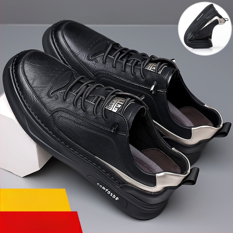 Vīriešu apavi 2022. gada jauni ikdienas dēļu apavi Vīriešu skaisti balti apavi Vīriešu korejiešu īstas ādas universāli mīksti apakšdaļas vīriešu moderni apavi