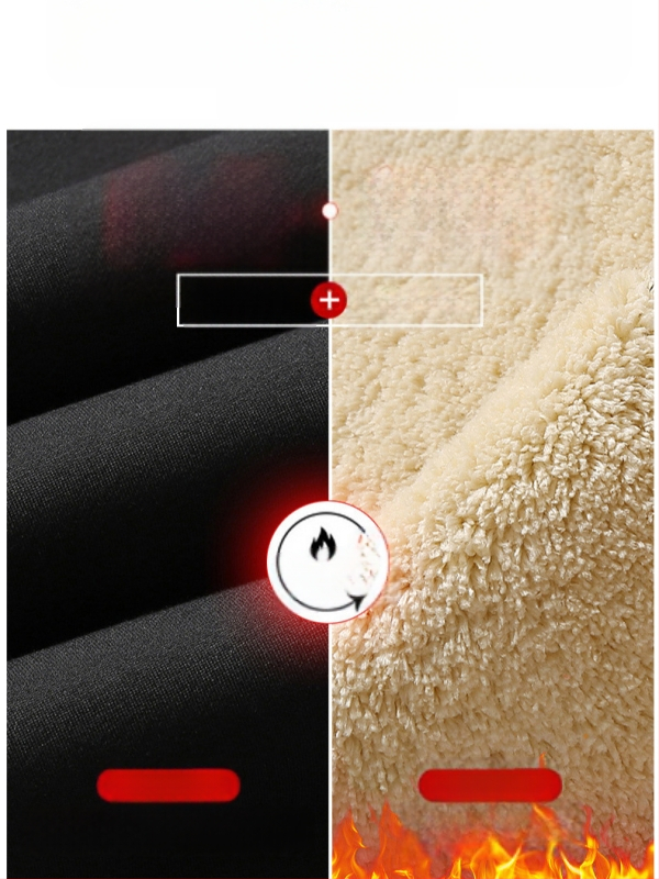 Vyriškos ėrienos vilnos laisvalaikio kelnės, su vilnos pamušalu, sustorintos tiesios kelnės, žieminės, šiltos, vientisos spalvos, raišteliu surišamos, jaunimo sportinės kelnės, vyriški drabužiai