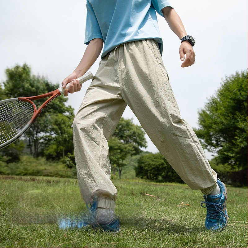 IZEXX Trendy Brand Summer Ice Sense respirabil Advanced Sense pantaloni casual în aer liber cu uscare rapidă Yamamoto plisată picior cropped pantaloni