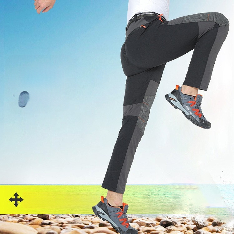 Еластични бързосъхнещи панталони за мъже за пролетни и летни тънки туристически панталони за жени, широки туристически панталони на едро през граница