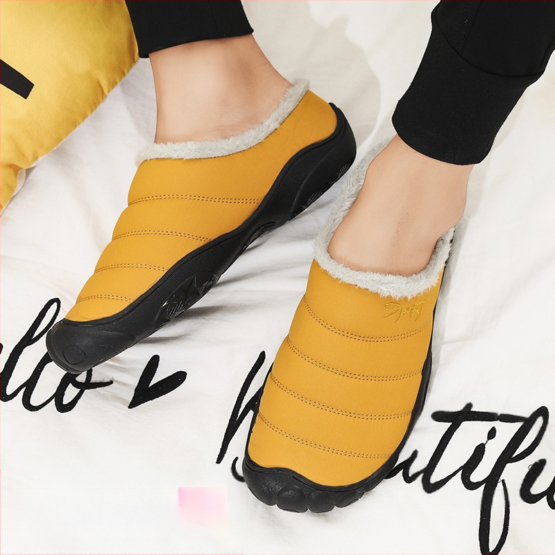 Papuci de iarnă noi din bumbac, mărime plus, pentru bărbați, 46, catifea pentru interior, 47, calde, antiderapante, 48, îmbrăcăminte exterioară Baotou, pantofi de bumbac pentru femei, plus mărime