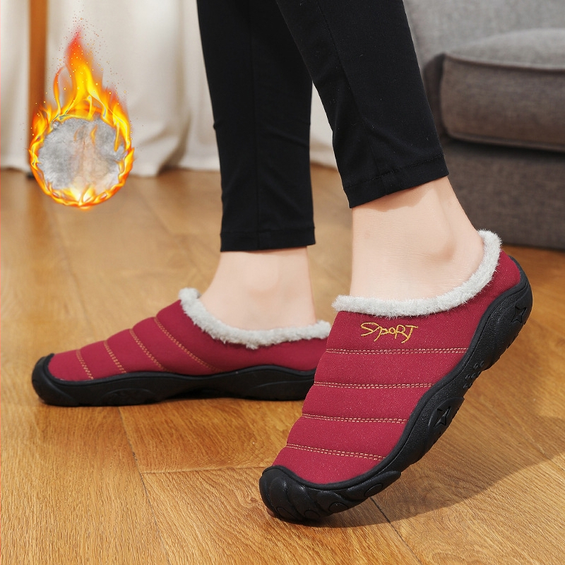 Papuci de iarnă noi din bumbac, mărime plus, pentru bărbați, 46, catifea pentru interior, 47, calde, antiderapante, 48, îmbrăcăminte exterioară Baotou, pantofi de bumbac pentru femei, plus mărime