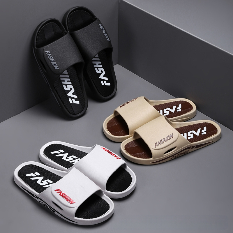 Papuci noi pentru bărbați de primăvară și vară, antiderapanți, rezistenți la uzură, cu fund moale, pentru baie, cu fund gros, en-gros