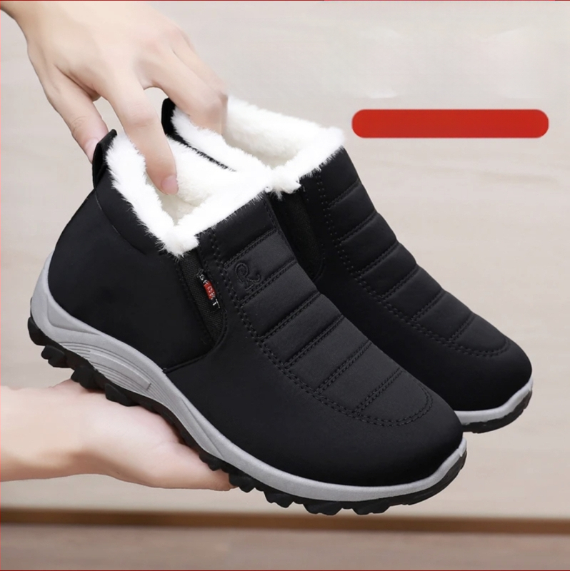 Vyriški žieminiai medvilniniai batai, avikailio medvilniniai batai, aksominiai ir sustorinti batai, neslystantis minkštas padas, to paties stiliaus sniego batai vyrams ir moterims