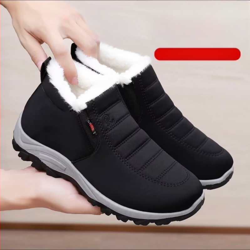 Vyriški žieminiai medvilniniai batai, avikailio medvilniniai batai, aksominiai ir sustorinti batai, neslystantis minkštas padas, to paties stiliaus sniego batai vyrams ir moterims