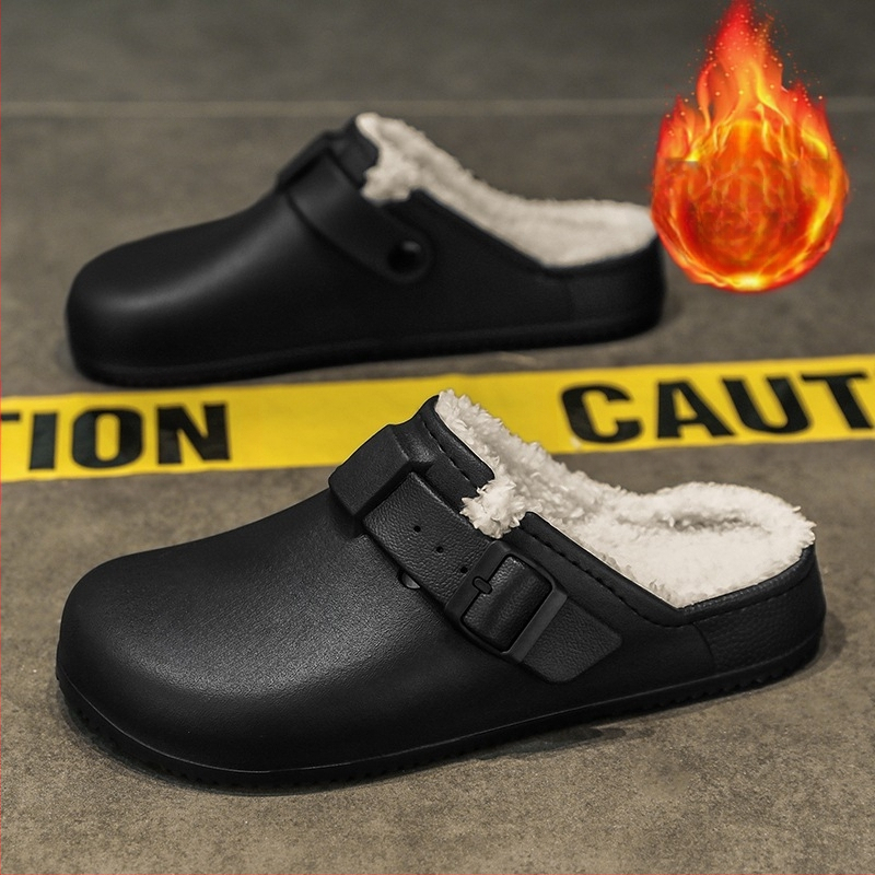 Väliskaubanduse puuvillased sussid meestele, talveks soojad siseruumidesse mõeldud meeste Birkenth Baotou kodupuuvillased sussid, majapidamises kasutatavad lihtsad villased sussid