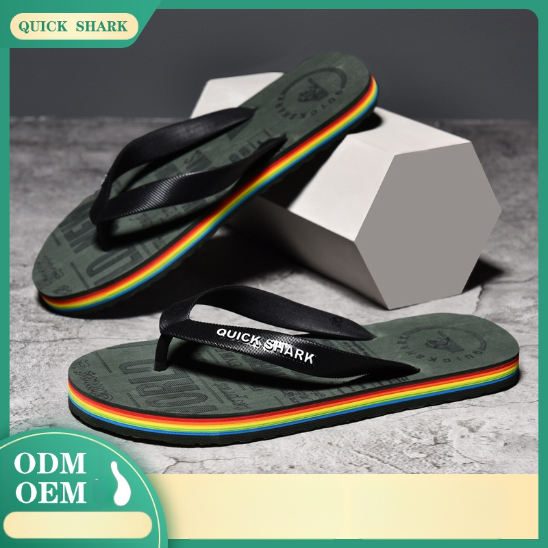 Vyriškos šlepetės, paplūdimio šlepetės, lauko šlepetės, vyriški vasariniai drabužiai, neslystančios vyriškos šlepetės su segtukais, aukštos klasės vyriškos šlepetės