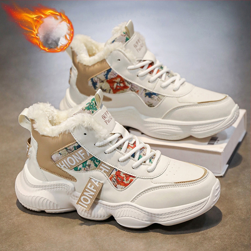 Meeste talvesaapad Tide brändi fliisvoodriga, soe karusnahk, üks paks tald, libisemiskindlad, kõrge säärega spordisaapad, külmakindlad, Xuheng, 6 aastaaega