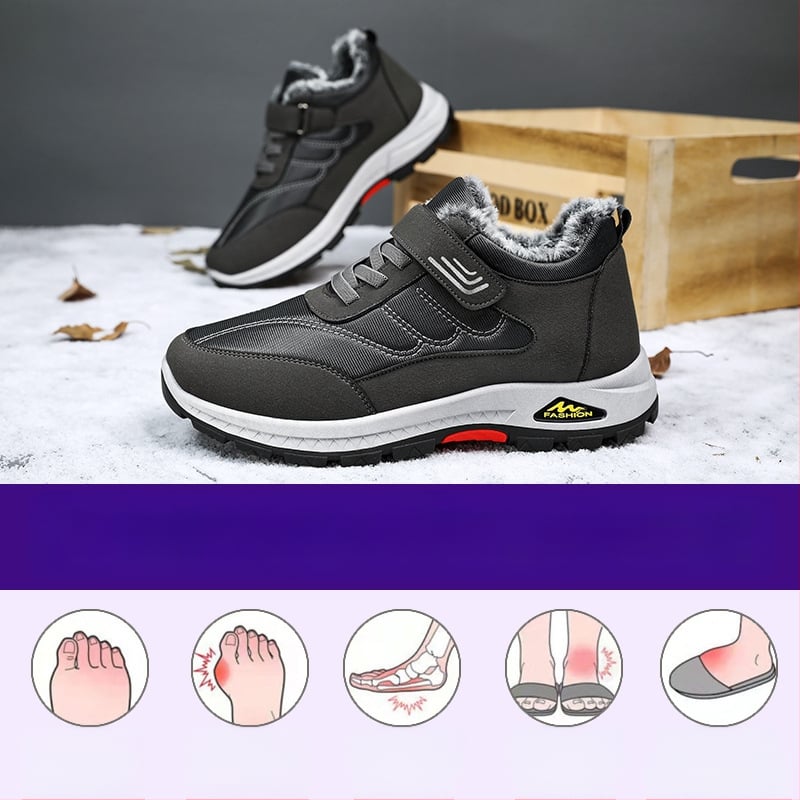 Pantofi de bumbac de iarnă, noi, cu căptușeală din fleece, pantofi de mers pe jos, caldi, pentru bărbați de vârstă mijlocie și vârstnici, pantofi îngroșați, cizme de zăpadă, cizme de bumbac cu velcro pentru bărbați